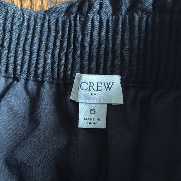 J. Crew Black Mini Skirt with Scalloped Hem - Picture 2 of 6